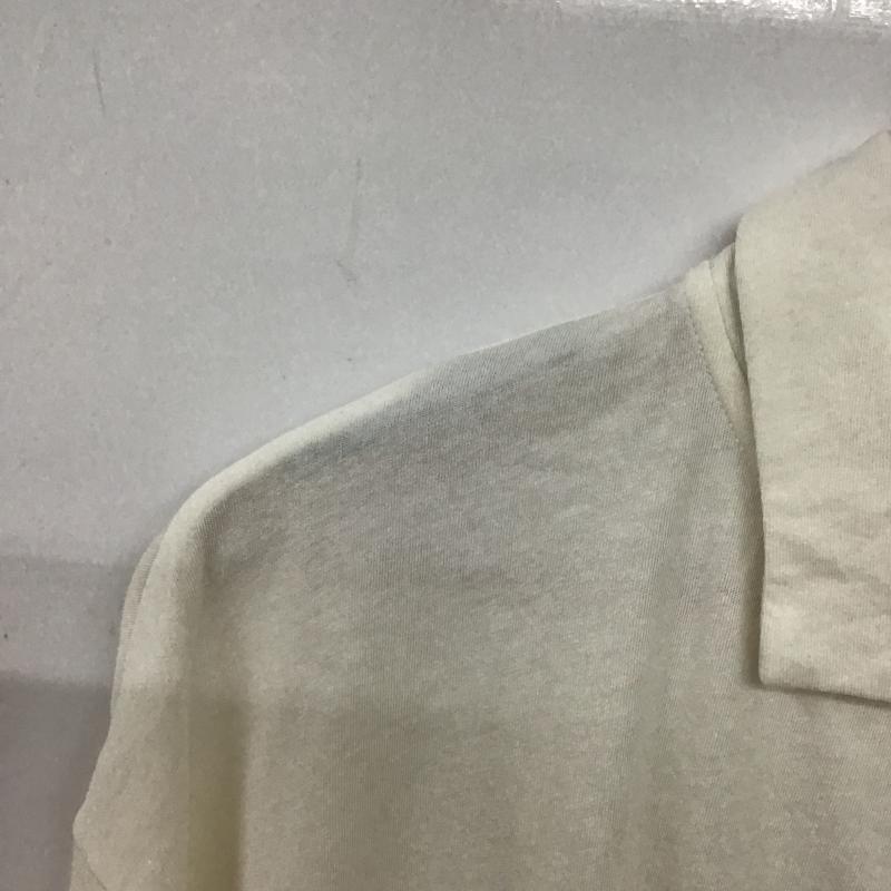 イール EEL ポロシャツ 半袖 半袖ポロシャツ カラーシャツ 半袖カットソー L 無地 白 / ホワイト / white メンズ USED 古着 中古 10160175