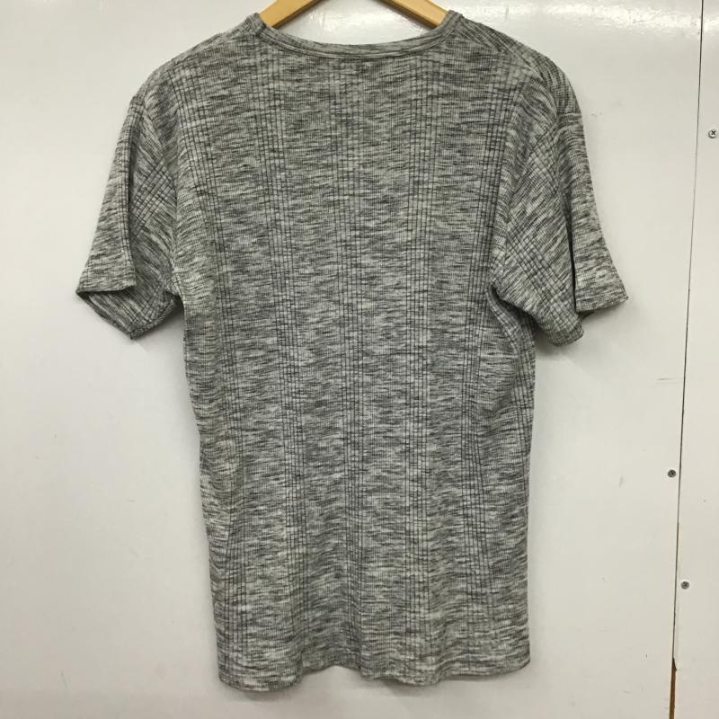 ミヤビムスビ 雅結 Tシャツ 半袖 半袖カットソー プリントTシャツ Vネックカットソー XL 刺繍 灰 / グレー / gray メンズ USED 古着 中古 10160179