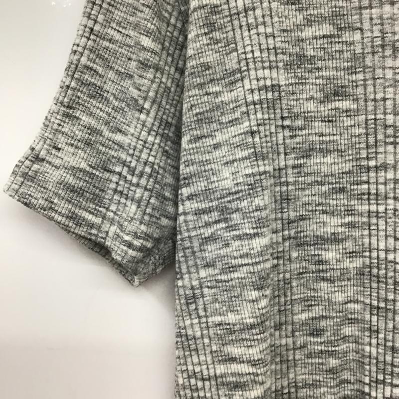 ミヤビムスビ 雅結 Tシャツ 半袖 半袖カットソー プリントTシャツ Vネックカットソー XL 刺繍 灰 / グレー / gray メンズ USED 古着 中古 10160179
