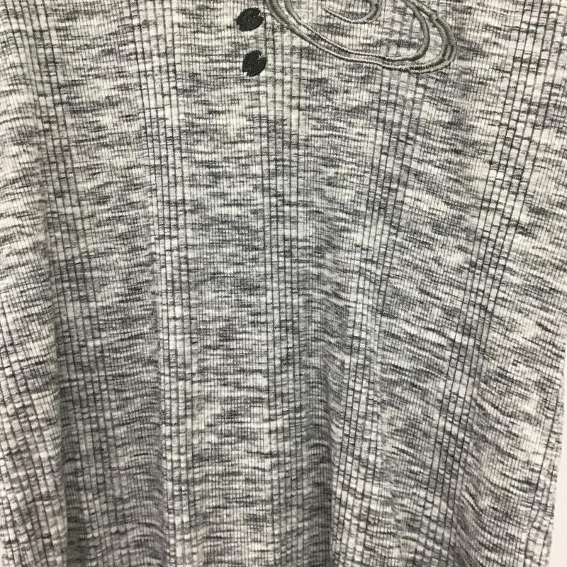 ミヤビムスビ 雅結 Tシャツ 半袖 半袖カットソー プリントTシャツ Vネックカットソー XL 刺繍 灰 / グレー / gray メンズ USED 古着 中古 10160179