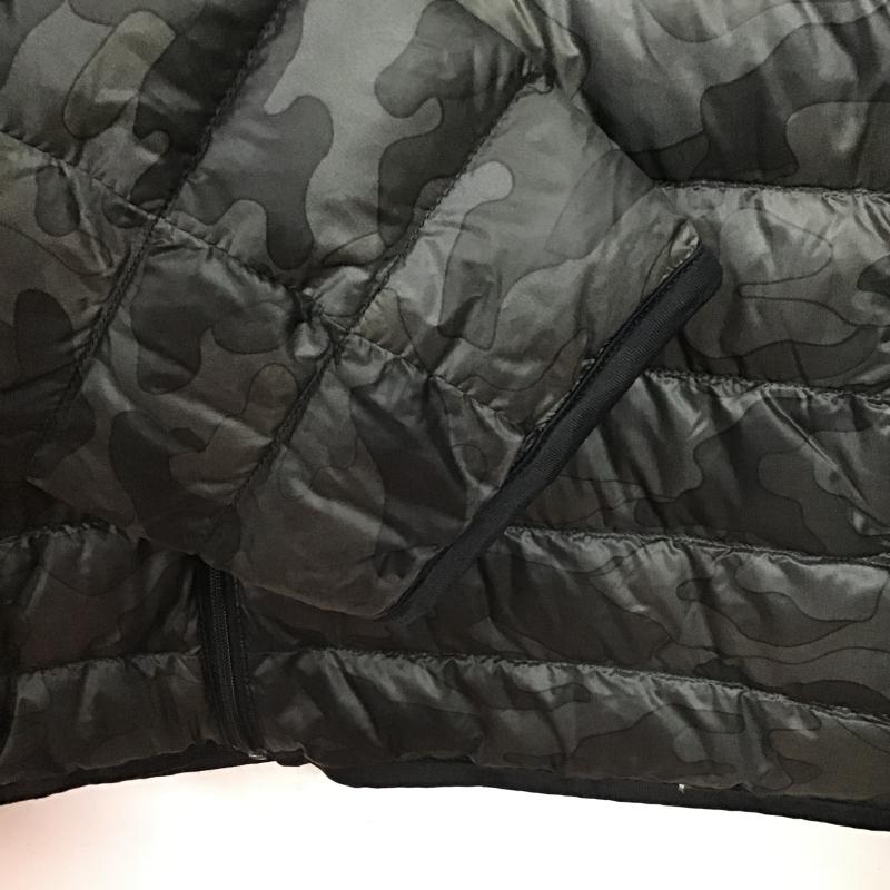 ユニクロ UNIQLO ジャケット、上着 ジャンパー、ブルゾン 311-187206 ウルトラライトダウン アウター XL カモフラージュ柄・迷彩 黒 / ブラック / black メンズ USED 古着 中古 10160182