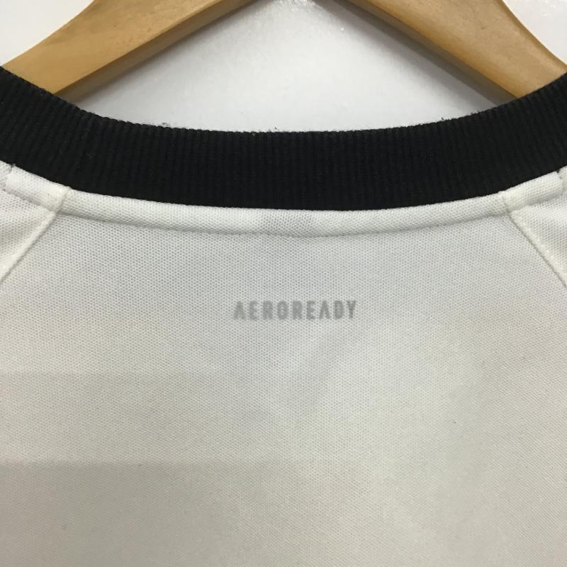 アディダス adidas トレーナー 長袖 長袖トレーナー スウェット クルーネック プルオーバー L ロゴ、文字 白 / ホワイト / white メンズ USED 古着 中古 10160183