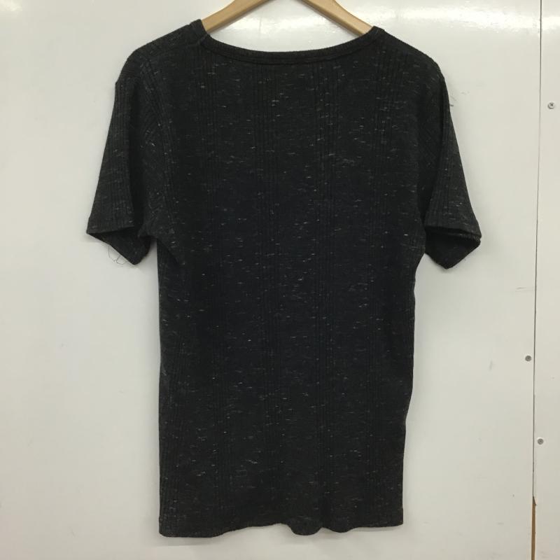 ミヤビムスビ 雅結 Tシャツ 半袖 半袖カットソー プリントTシャツ クルーネックカットソー XL 刺繍 ダークグレー / ダークグレー / メンズ USED 古着 中古 10160184