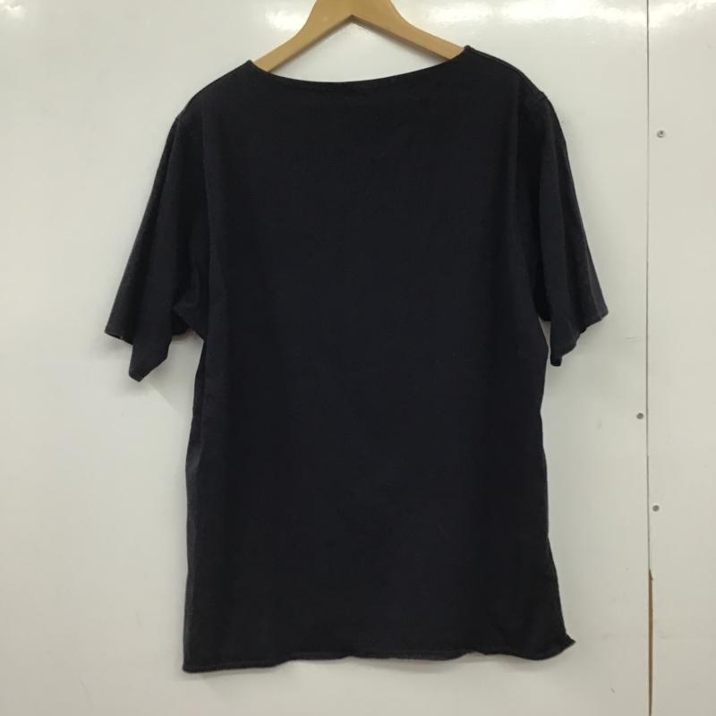 コモリ COMOLI Tシャツ 半袖 半袖カットソー 無地Tシャツ ワイドネックカットソー 1 無地 紺 / ネイビー / navy メンズ USED 古着 中古 10160187