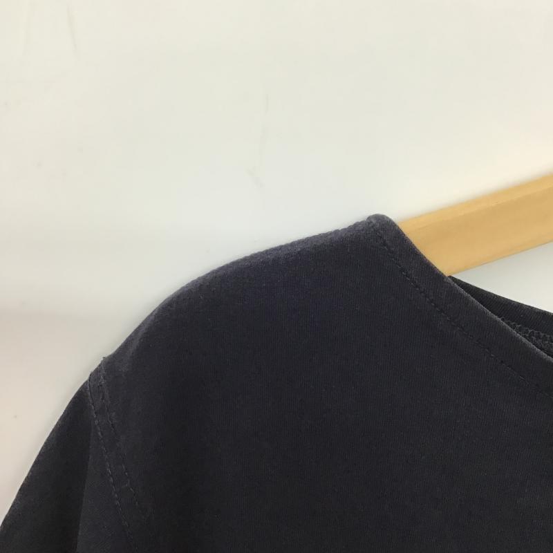 コモリ COMOLI Tシャツ 半袖 半袖カットソー 無地Tシャツ ワイドネックカットソー 1 無地 紺 / ネイビー / navy メンズ USED 古着 中古 10160187