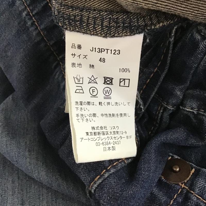 メゾンミハラヤスヒロ Maison MIHARA YASUHIRO パンツ デニム、ジーンズ j13pt123 デニムパンツ 48 ダメージ加工 インディゴ / インディゴ / Indigo メンズ USED 古着 中古 10160189