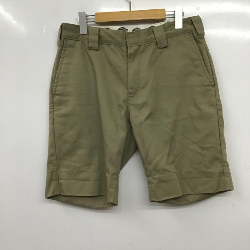 ディッキーズ Dickies パンツ ショートパンツ ショートパンツ ハーフパンツ カジュアルパンツ 32インチ ロゴ、文字 ベージュ / ベージュ / beige メンズ USED 古着 中古 10160191