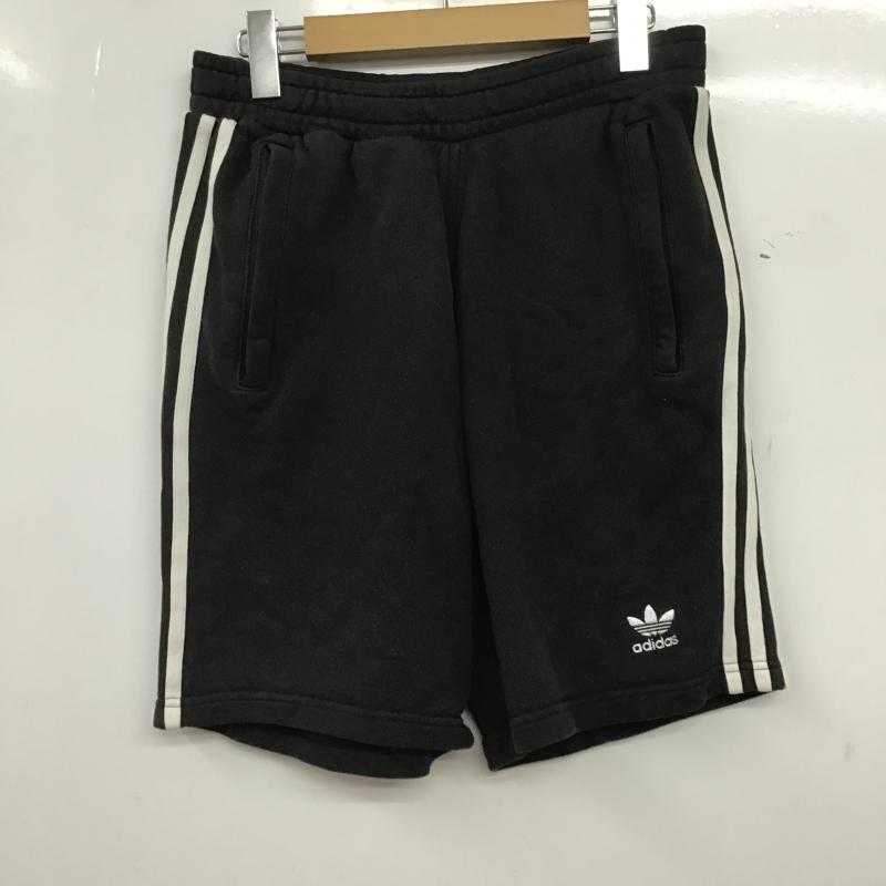 アディダス adidas パンツ ショートパンツ ハーフパンツ ショートパンツ カジュアルパンツ M ロゴ、文字 ダークグレー / ダークグレー / メンズ USED 古着 中古 10160192