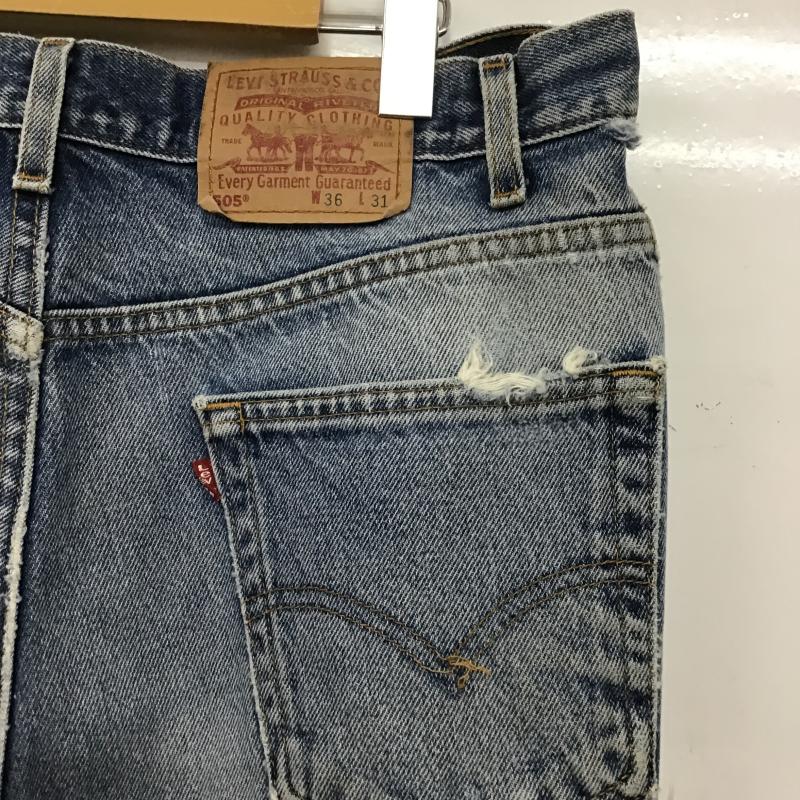 リーバイス Levi s パンツ デニム、ジーンズ 505 W36L31 36 無地 水色 / ライトブルー / メンズ USED 古着 中古 10160195