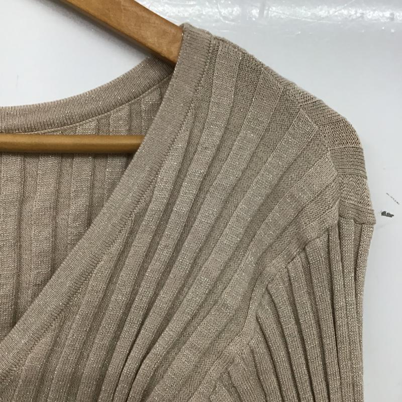 ミスティック mystic カーディガン 長袖 MYZ1031105A0006 ラメチビカーディガン FREE 無地 ベージュ / ベージュ / beige レディース USED 古着 中古 10160198
