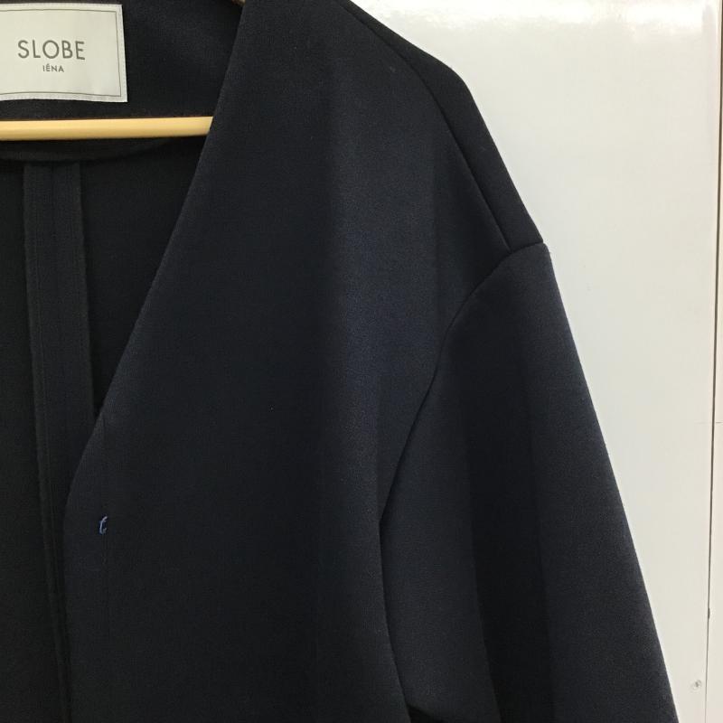 スローブイエナ SLOBE IENA ジャケット、上着 ジャケット、ブレザー 20-011-912-7010-1-0 ノーカラー FREE 無地 紺 / ネイビー / navy レディース USED 古着 中古 10160203