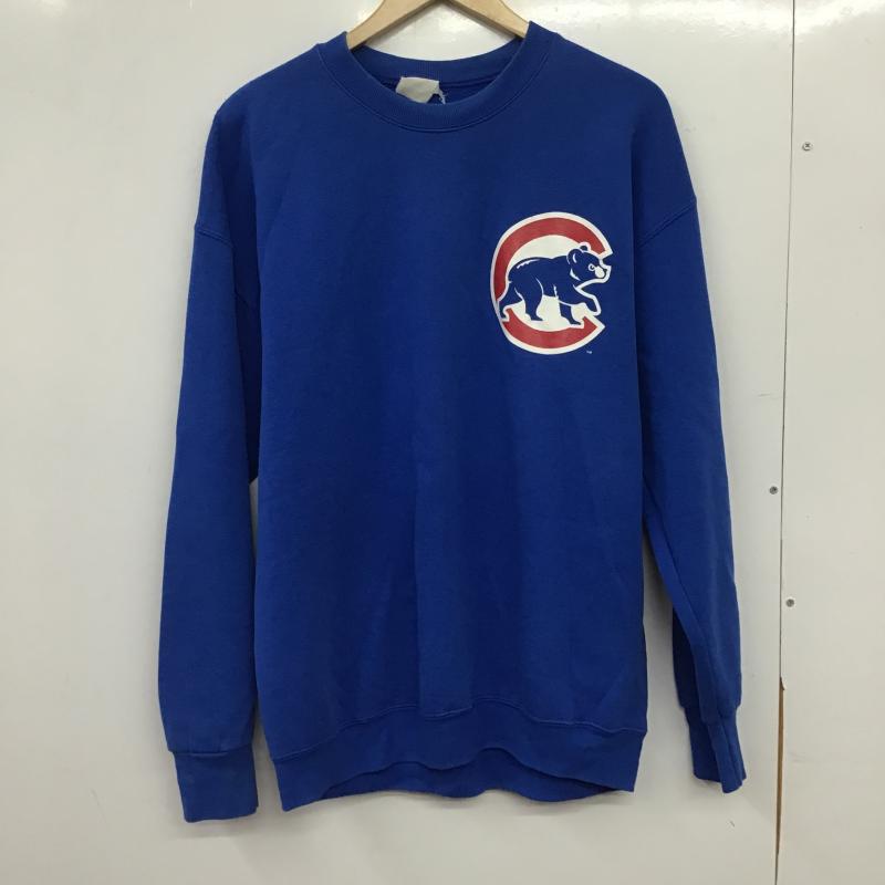 メジャーリーグベースボール MLB トレーナー 長袖 プリント 青 / ブルー / blue メンズ USED 古着 中古 10160204