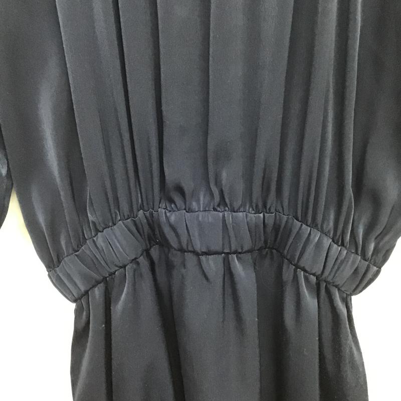 グリーンレーベルリラクシング green label relaxing ワンピース ロングスカート 3526-699-2050 ギャザー 無地 紺 / ネイビー / navy レディース USED 古着 中古 10160212