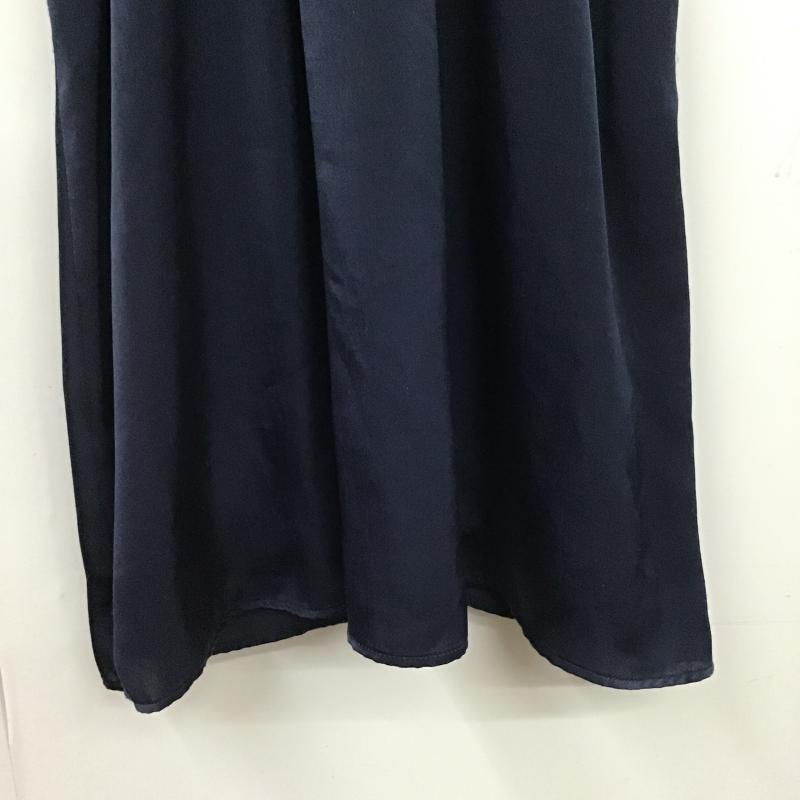 グリーンレーベルリラクシング green label relaxing ワンピース ロングスカート 3526-699-2050 ギャザー 無地 紺 / ネイビー / navy レディース USED 古着 中古 10160212