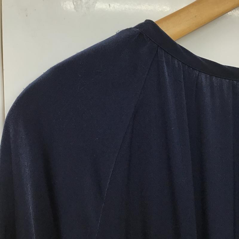 グリーンレーベルリラクシング green label relaxing ワンピース ロングスカート 3526-699-2050 ギャザー 無地 紺 / ネイビー / navy レディース USED 古着 中古 10160212