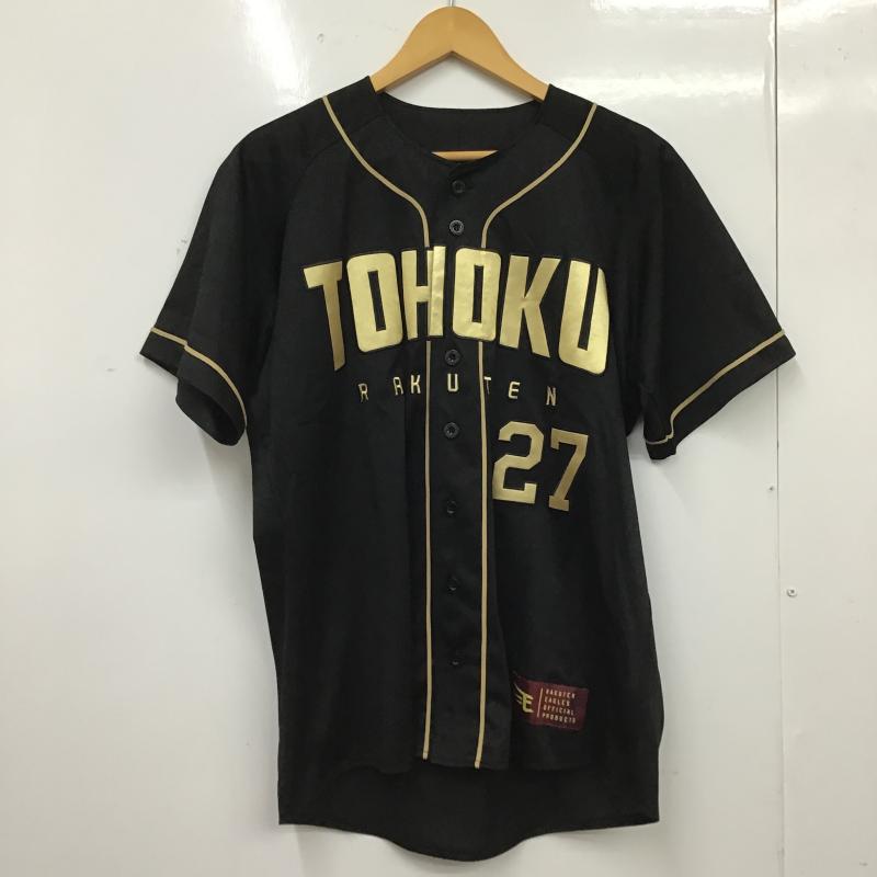 古着 USED トップス トップス 東北楽天ゴールデンイーグルス ユニフォーム 背番号27 岡島豪郎 M ロゴ、文字 黒 / ブラック / black X 金 / ゴールド / gold color メンズ USED 古着 中古 10160213