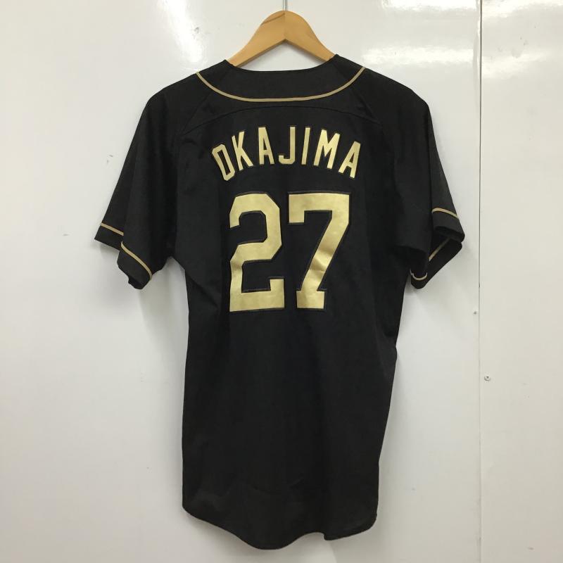 古着 USED トップス トップス 東北楽天ゴールデンイーグルス ユニフォーム 背番号27 岡島豪郎 M ロゴ、文字 黒 / ブラック / black X 金 / ゴールド / gold color メンズ USED 古着 中古 10160213