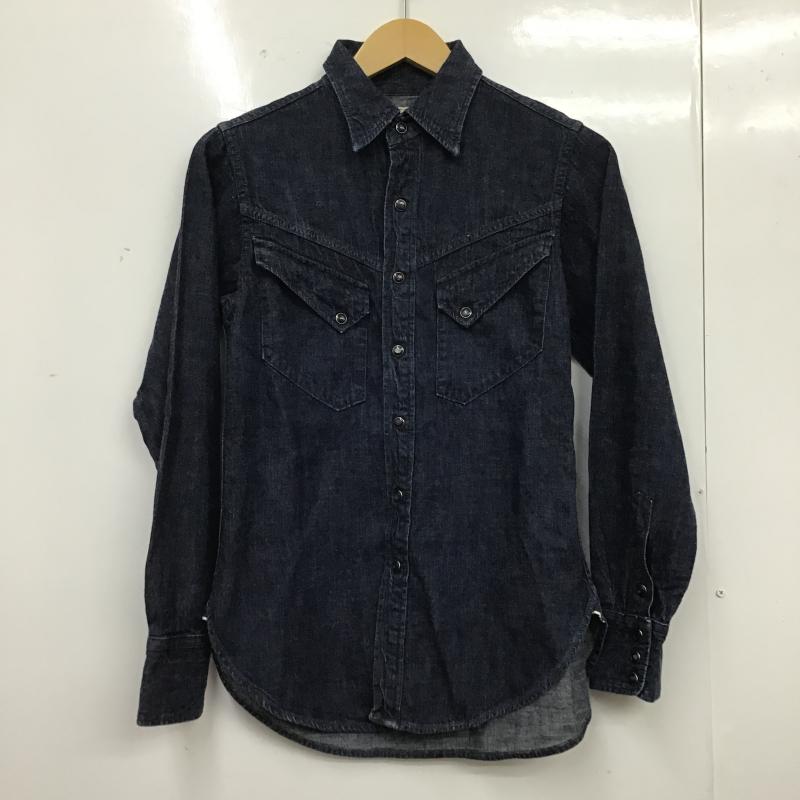 フルカウント FULLCOUNT シャツ、ブラウス 長袖 デニムシャツ 1 無地 インディゴ / インディゴ / Indigo メンズ USED 古着 中古 10160214