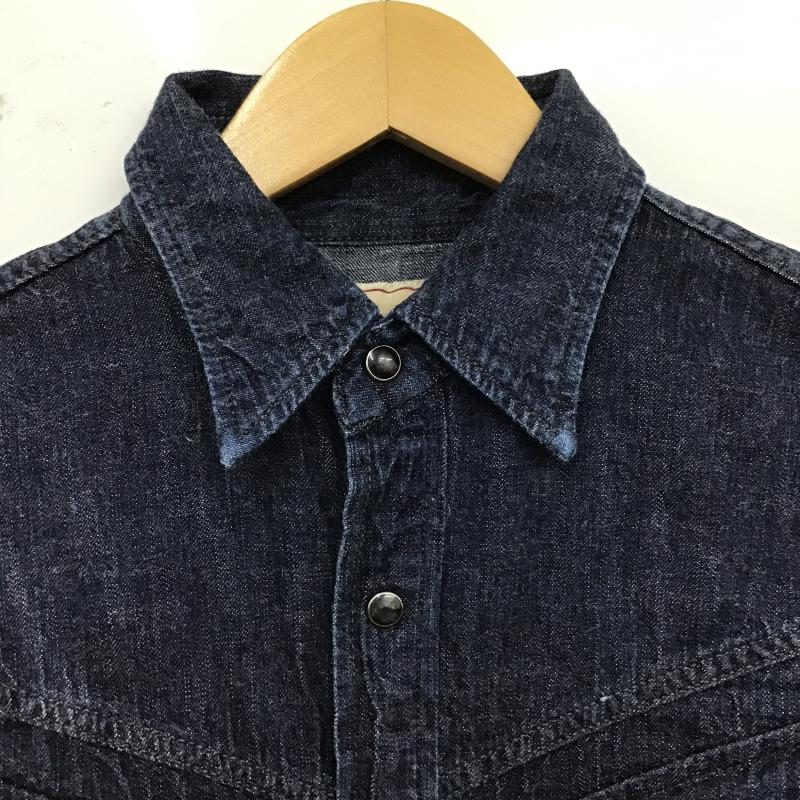 フルカウント FULLCOUNT シャツ、ブラウス 長袖 デニムシャツ 1 無地 インディゴ / インディゴ / Indigo メンズ USED 古着 中古 10160214