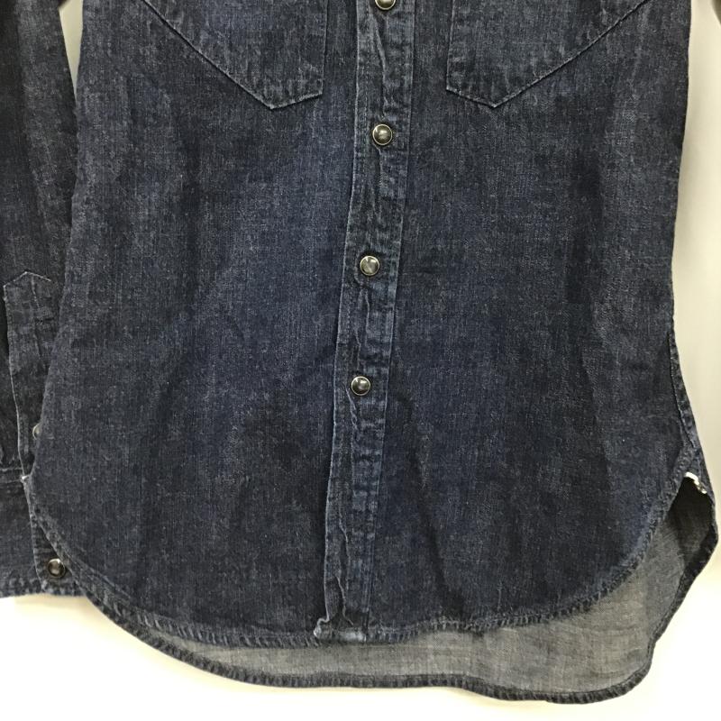 フルカウント FULLCOUNT シャツ、ブラウス 長袖 デニムシャツ 1 無地 インディゴ / インディゴ / Indigo メンズ USED 古着 中古 10160214