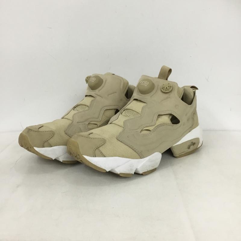 リーボック Reebok スニーカー スニーカー FZ4428 INSTAPUMP FURY Nylon Shoes 23.5cm 23.5cm ロゴ、文字 ベージュ / ベージュ / beige レディース USED 古着 中古 10160215