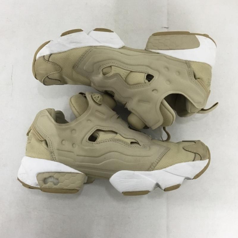 リーボック Reebok スニーカー スニーカー FZ4428 INSTAPUMP FURY Nylon Shoes 23.5cm 23.5cm ロゴ、文字 ベージュ / ベージュ / beige レディース USED 古着 中古 10160215