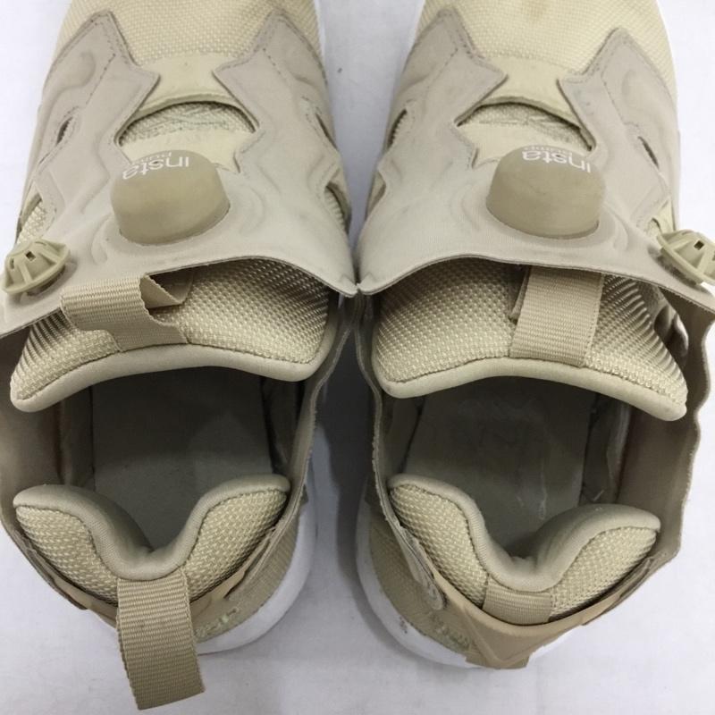 リーボック Reebok スニーカー スニーカー FZ4428 INSTAPUMP FURY Nylon Shoes 23.5cm 23.5cm ロゴ、文字 ベージュ / ベージュ / beige レディース USED 古着 中古 10160215