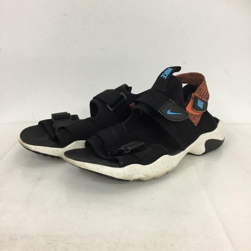 ナイキ NIKE サンダル サンダル CI8797-007 キャニオンサンダル 28cm 28.0cm ロゴ、文字 黒 / ブラック / black メンズ USED 古着 中古 10160216