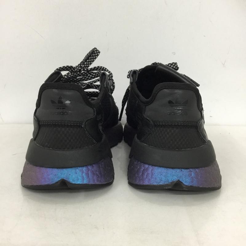 アディダス adidas スニーカー スニーカー FV3615 NITE JOGGER 24.5cm 24.5cm ロゴ、文字 黒 / ブラック / black X 青 / ブルー / blue レディース USED 古着 中古 10160219