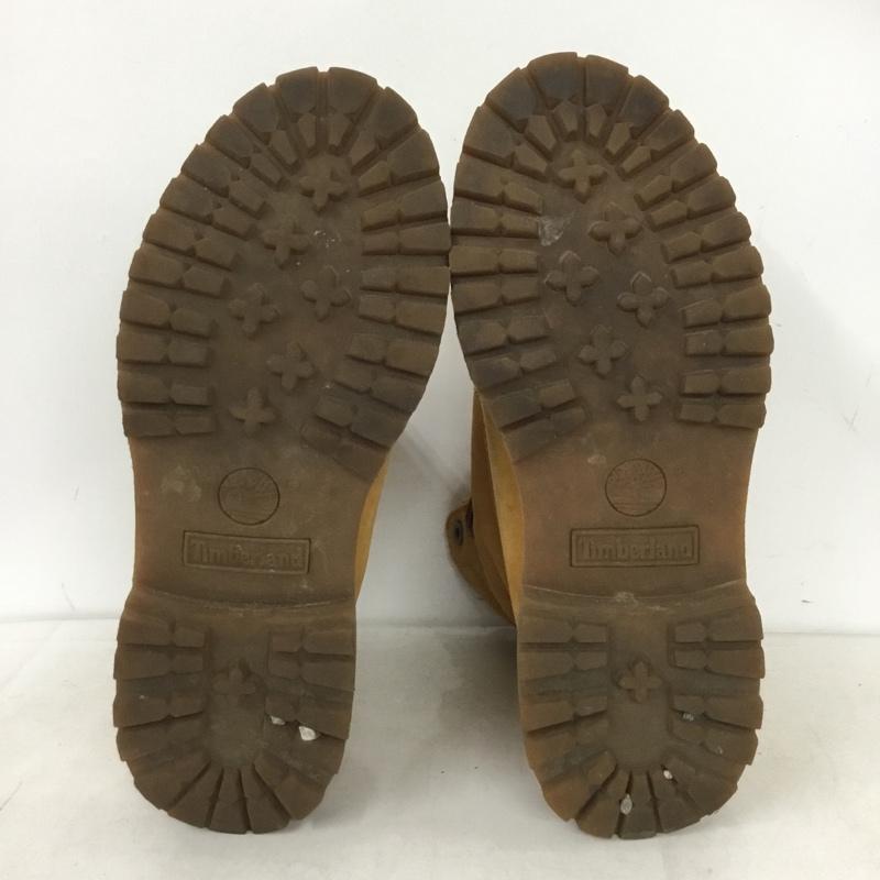 ティンバーランド Timberland ブーツ ショートブーツ 8139A オーセンティックス ロールトップ ウィート レオパード 24.5cm 24.5cm ワンポイント キャメル / キャメル / レディース USED 古着 中古 10160222