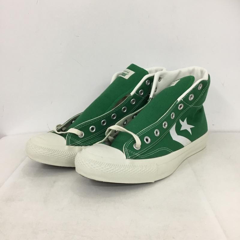 コンバース CONVERSE スニーカー スニーカー 1R887 CANVAS CHEVRON STAR HI 29cm 29.0cm ロゴ、文字 緑 / グリーン / green メンズ USED 古着 中古 10160223