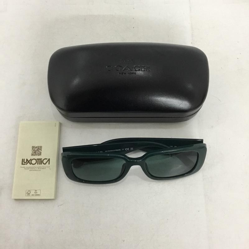 コーチ COACH めがね・サングラス サングラス 582882 ケース付き ロゴ、文字 緑 / グリーン / green レディース USED 古着 中古 10160227
