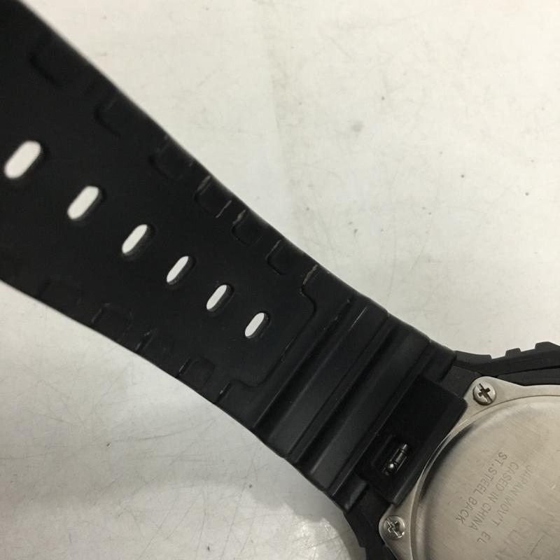 ジーショック G-SHOCK 腕時計 アナログ（クォーツ式） GA-2100RC アナデジ アナログデジタル 箱有 ロゴ、文字 黒 / ブラック / black メンズ USED 古着 中古 10160228