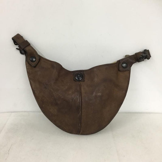 バックラッシュ BACKLASH バッグ バッグ レザー 半月型 無地 茶 / ブラウン / brown メンズ USED 古着 中古 10160244