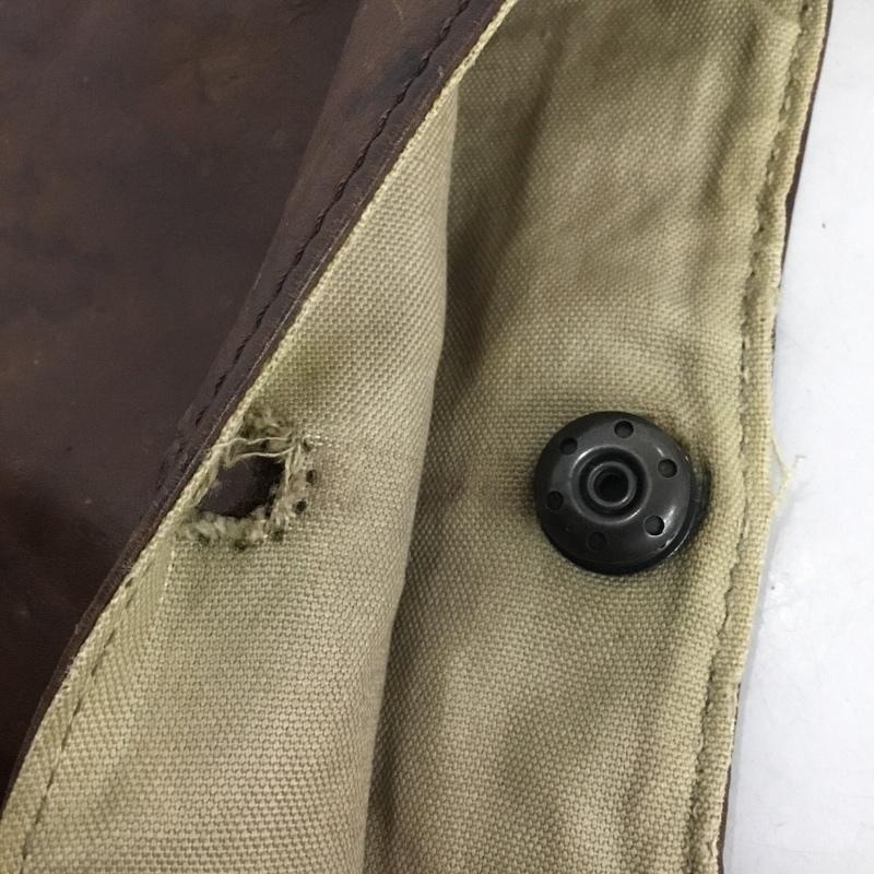 バックラッシュ BACKLASH バッグ バッグ レザー 半月型 無地 茶 / ブラウン / brown メンズ USED 古着 中古 10160244