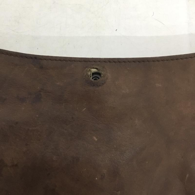 バックラッシュ BACKLASH バッグ バッグ レザー 半月型 無地 茶 / ブラウン / brown メンズ USED 古着 中古 10160244