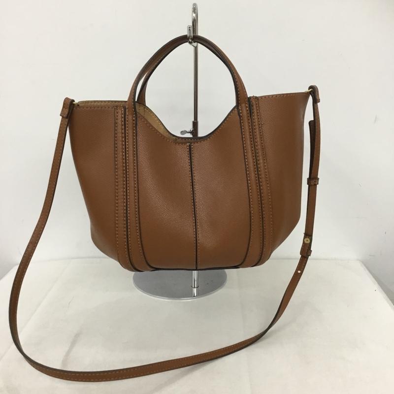 ザラ ZARA ショルダーバッグ ショルダーバッグ 6332 511 709 ハンドバッグ 2WAY 無地 茶 / ブラウン / brown レディース USED 古着 中古 10160245