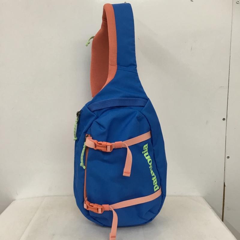 パタゴニア patagonia ボディバッグ ボディバッグ 48262SP24 Atom Sling Bag 8L ロゴ、文字 青 / ブルー / blue X 桃 / ピンク / pink メンズ USED 古着 中古 10160246