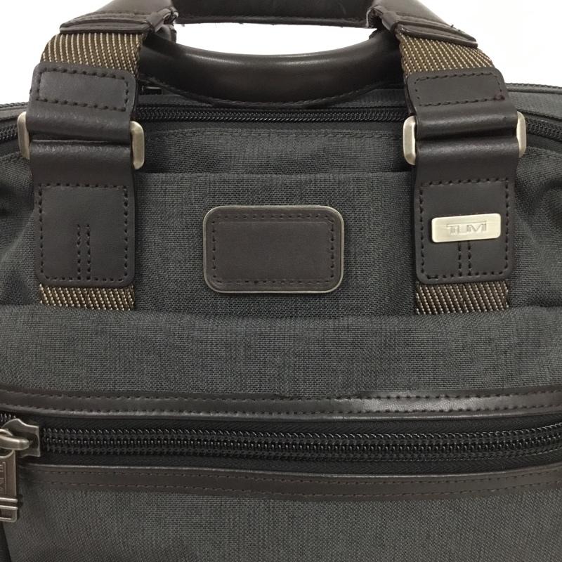 トゥミ TUMI ブリーフケース、書類かばん ブリーフケース、書類かばん 222619AT2 ブルックス スリム ブリーフ ロゴ、文字 ダークグレー / ダークグレー / X ダークブラウン / ダークブラウン / メンズ USED 古着 中古 10160247