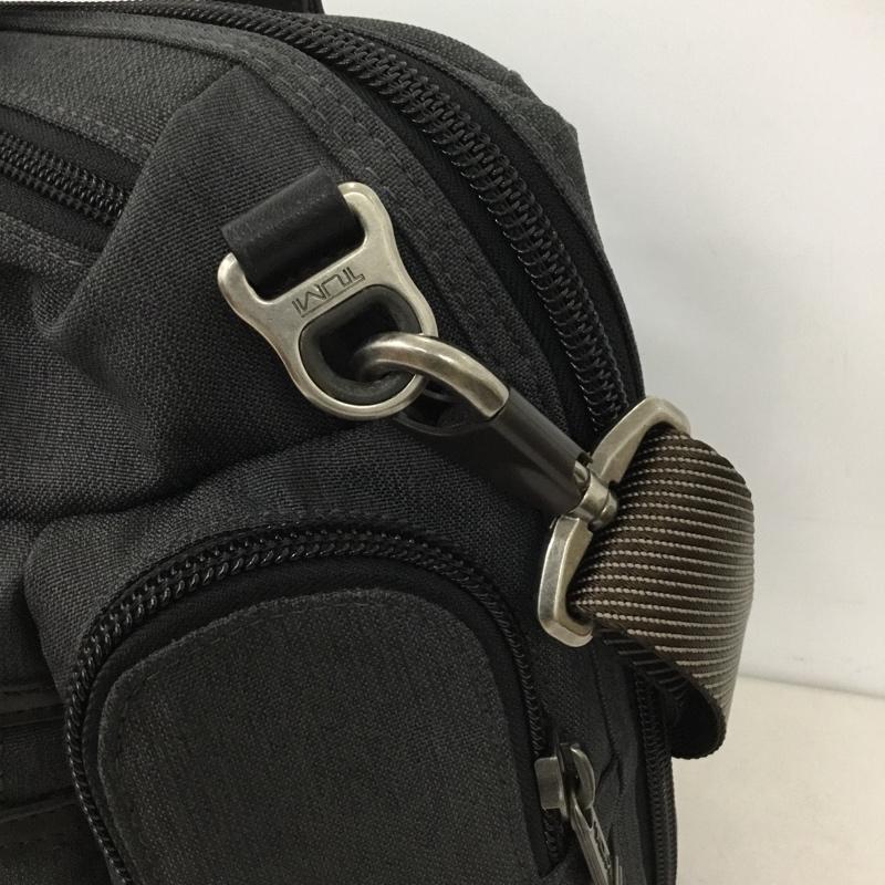 トゥミ TUMI ブリーフケース、書類かばん ブリーフケース、書類かばん 222619AT2 ブルックス スリム ブリーフ ロゴ、文字 ダークグレー / ダークグレー / X ダークブラウン / ダークブラウン / メンズ USED 古着 中古 10160247