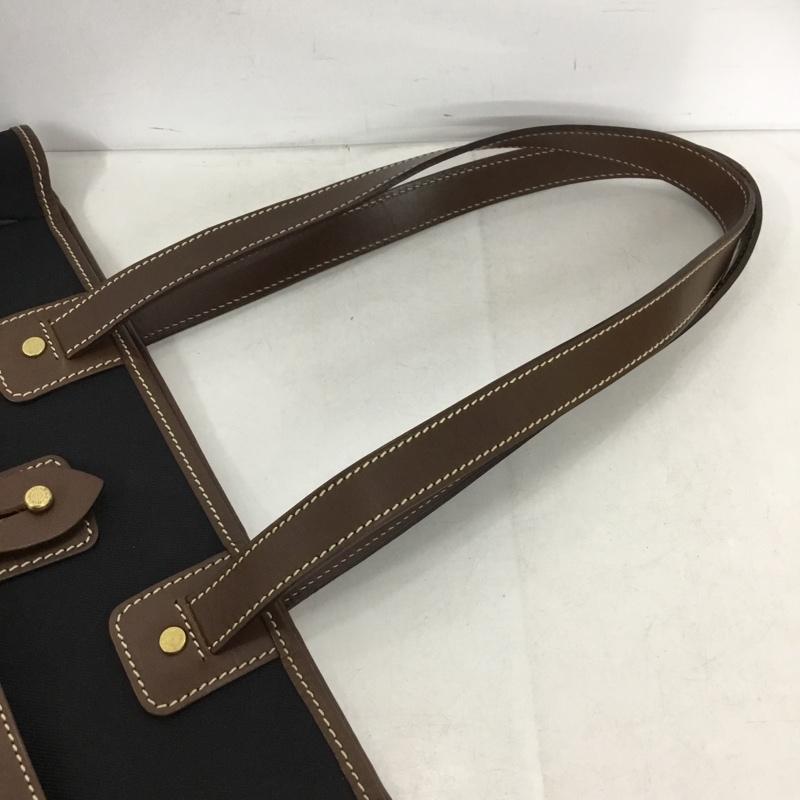 ハンティングワールド Hunting World トートバッグ トートバッグ ネット付き ロゴ、文字 黒 / ブラック / black X 茶 / ブラウン / brown メンズ USED 古着 中古 10160249
