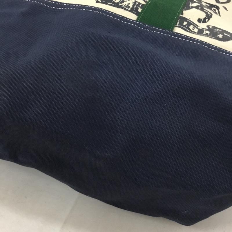 リーバイストラウスアンドコー Levi Strauss & co. トートバッグ トートバッグ キャンバス地 TWO HORSE ロゴ、文字 緑 / グリーン / green X 紺 / ネイビー / navy X アイボリー / アイボリー / メンズ USED 古着 中古 10160250
