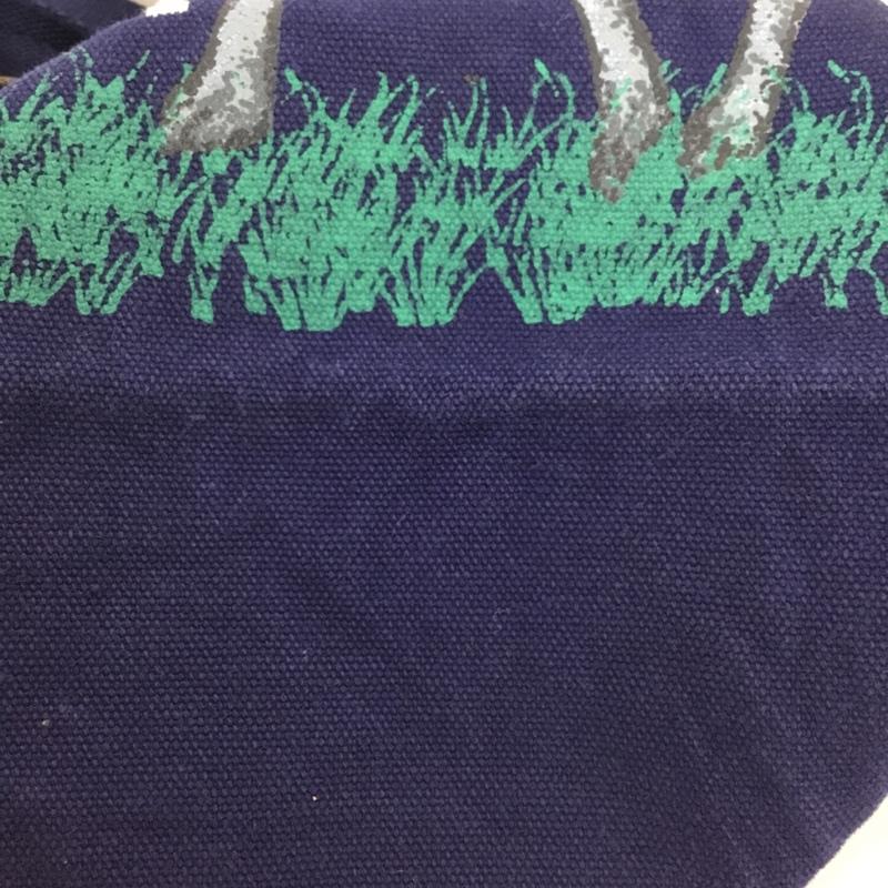アバクロンビーアンドフィッチ ABERCROMBIE&FITCH ショルダーバッグ ショルダーバッグ キャンバス地 プリント 紺 / ネイビー / navy メンズ USED 古着 中古 10160253