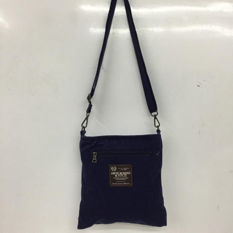 アバクロンビーアンドフィッチ ABERCROMBIE&FITCH ショルダーバッグ ショルダーバッグ キャンバス地 プリント 紺 / ネイビー / navy メンズ USED 古着 中古 10160253