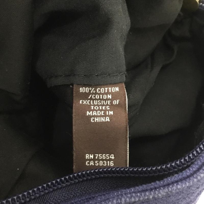 アバクロンビーアンドフィッチ ABERCROMBIE&FITCH ショルダーバッグ ショルダーバッグ キャンバス地 プリント 紺 / ネイビー / navy メンズ USED 古着 中古 10160253