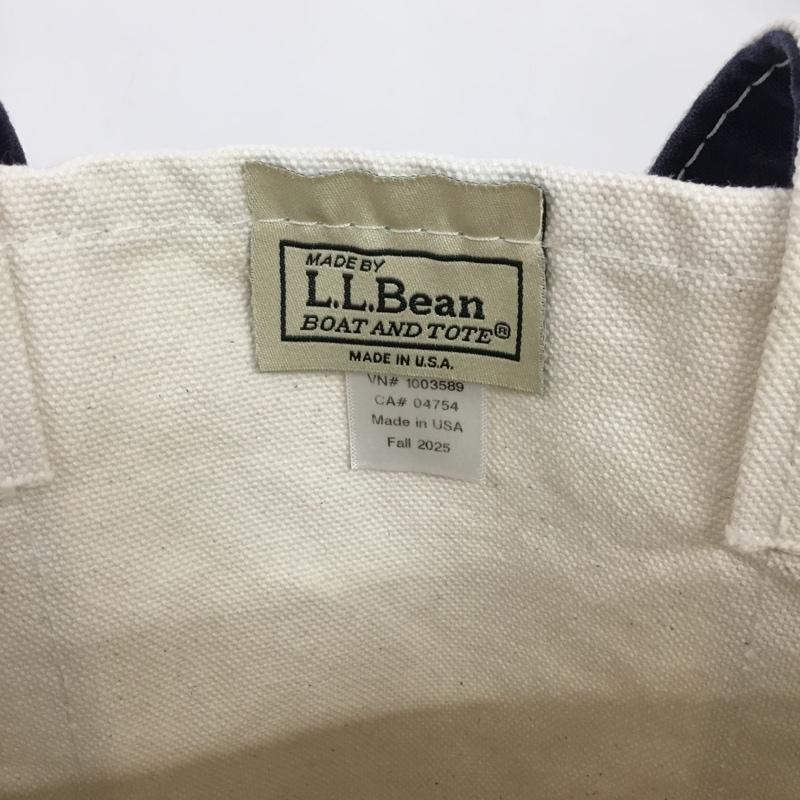 エルエルビーン L.L.Bean トートバッグ トートバッグ 526354 ボート アンド トート トール スモール キャンバス製 無地 紺 / ネイビー / navy X アイボリー / アイボリー / メンズ USED 古着 中古 10160254