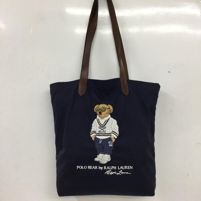 ポロラルフローレン POLO RALPH LAUREN トートバッグ トートバッグ ポロベア 刺繍 紺 / ネイビー / navy メンズ USED 古着 中古 10160257