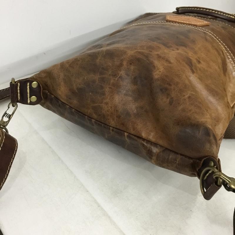 アインソフ AINSOPH ショルダーバッグ ショルダーバッグ レザー リュック ハンドバッグ 2WAY マルチウェイ ロゴ、文字 茶 / ブラウン / brown メンズ USED 古着 中古 10160260