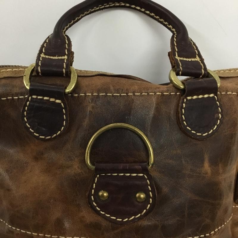 アインソフ AINSOPH ショルダーバッグ ショルダーバッグ レザー リュック ハンドバッグ 2WAY マルチウェイ ロゴ、文字 茶 / ブラウン / brown メンズ USED 古着 中古 10160260
