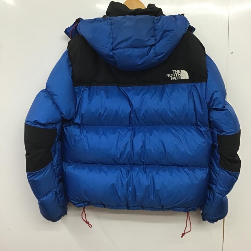 ザノースフェイス THE NORTH FACE ジャケット、上着 ジャンパー、ブルゾン ジップアップダウンジャケット アウターフード付きジャケット ロゴ、文字 青 / ブルー / blue メンズ USED 古着 中古 10160261